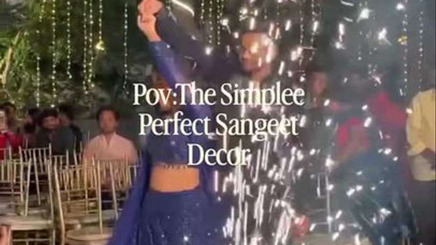 A Simple & Perfect Sangeet Décor 