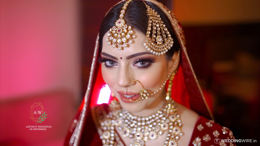 Aankhein sanjana getting ready bride of affinity weddings