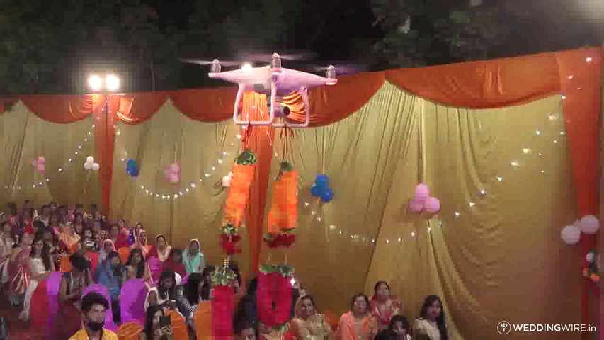 jaimaal carry by drone camera