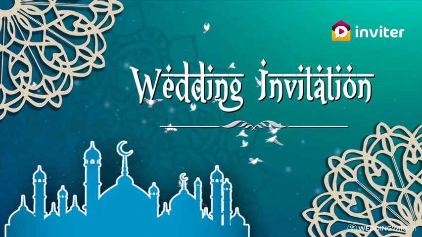 Muslim Wedding Invitation Video by inviter