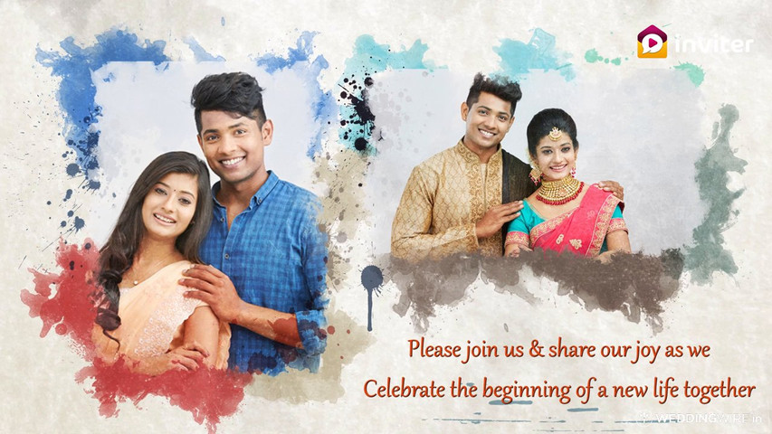 Colorful Wedding Video Invitation