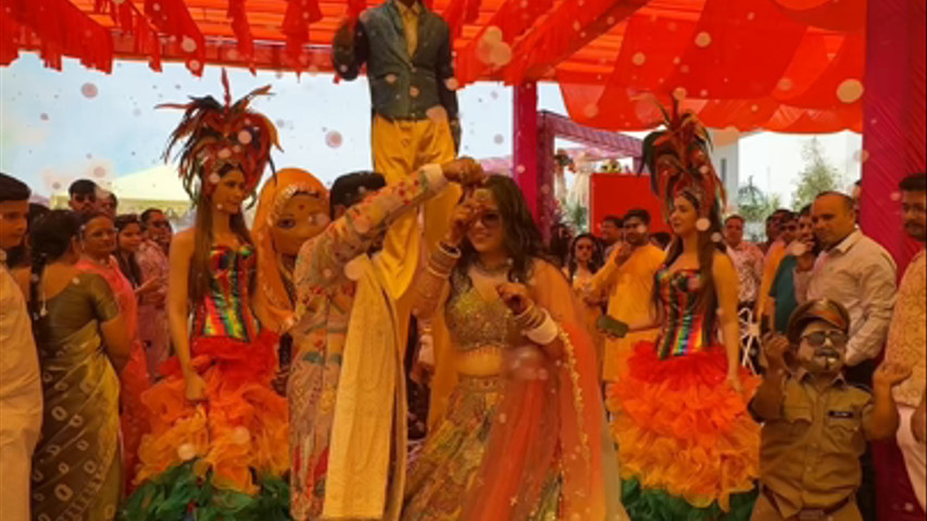 HALDI CEREMONY COUPLE ENTRY 