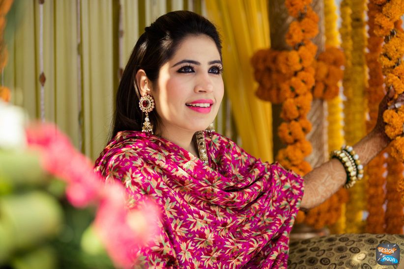 bridal suits with heavy dupatta