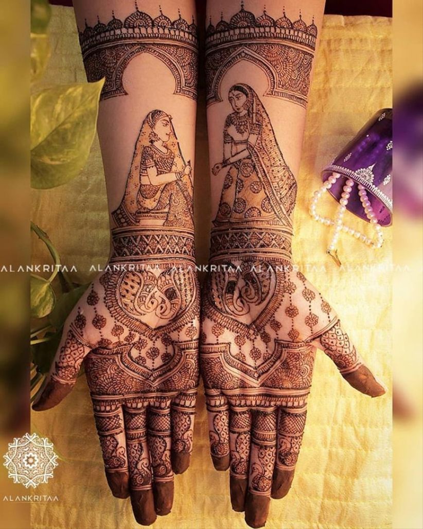 12 Quirky  Dulhan Mehndi  Designs  That Will Guarantee Head 