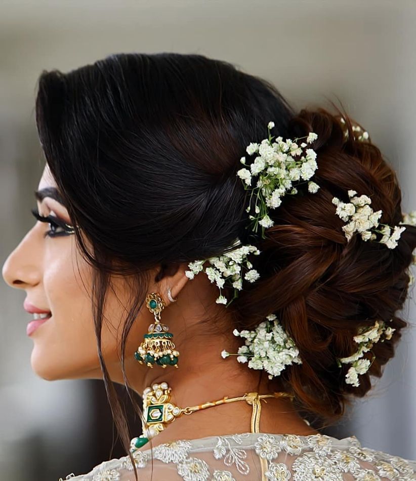 Indian Bridal Hairstyles For Short And Thin Hair Wavy Haircut 