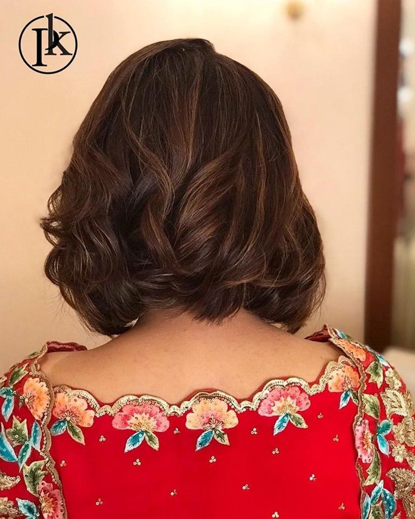 Hairstyle For Short Hair In Indian Wedding