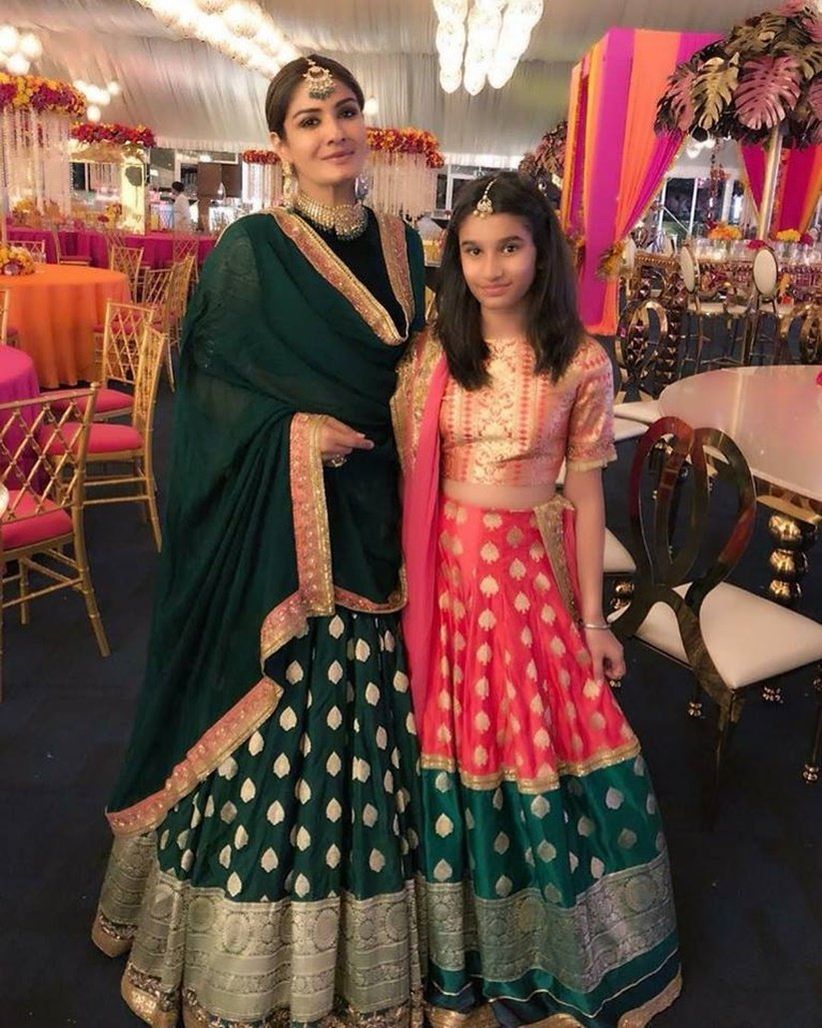 indian wedding dress for mom and daughter