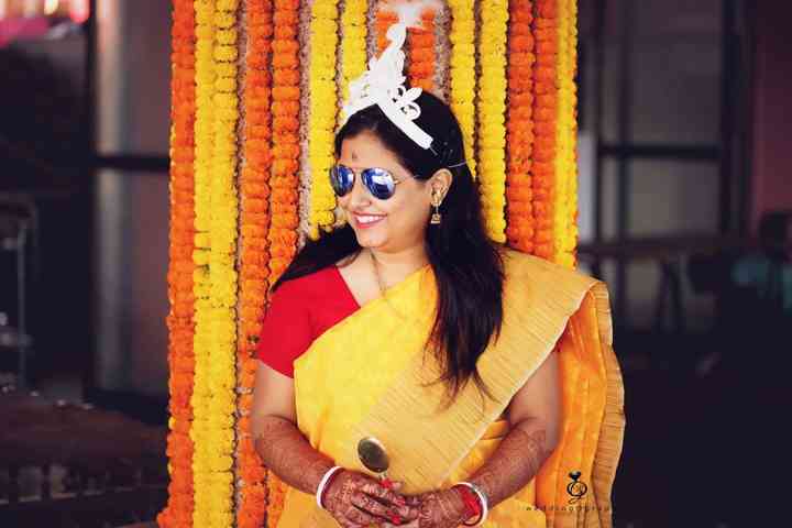 bengali bride haldi look