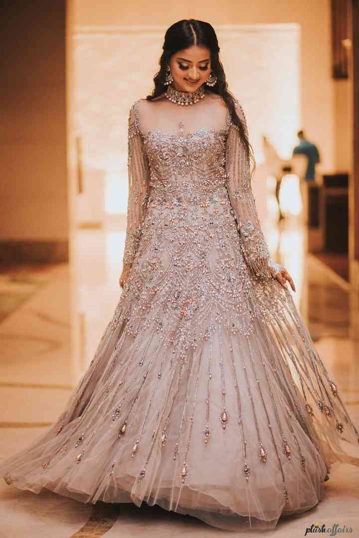 heavy gown for engagement