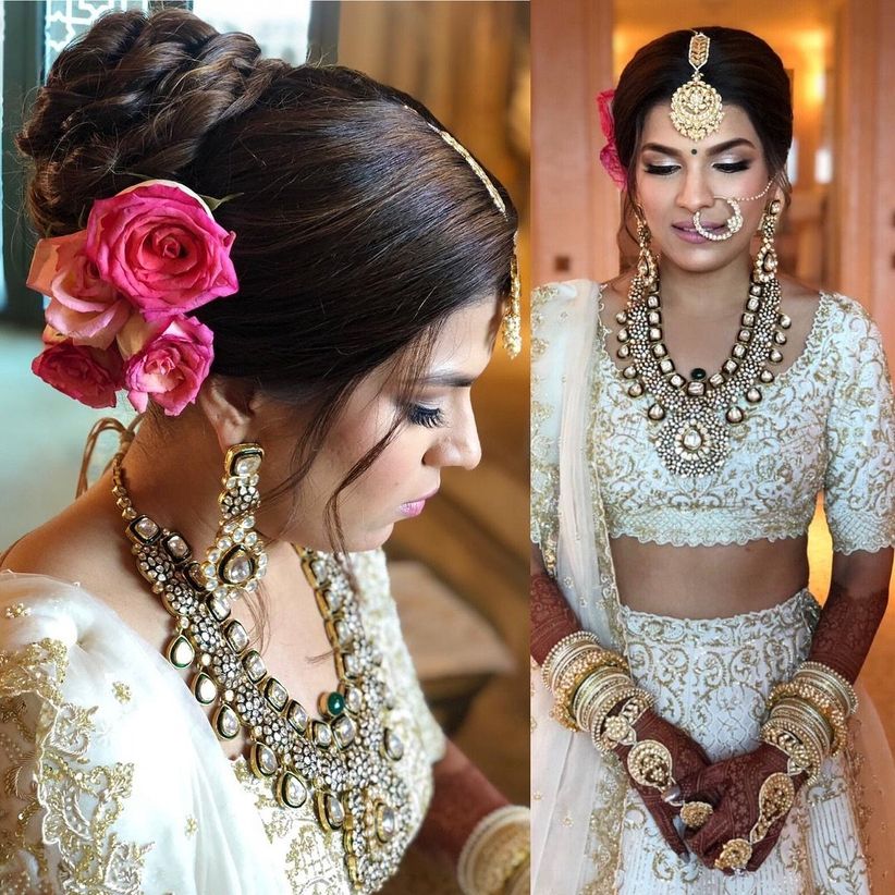 Hairstyles On Lehenga