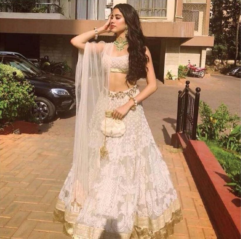 white wedding lehengas