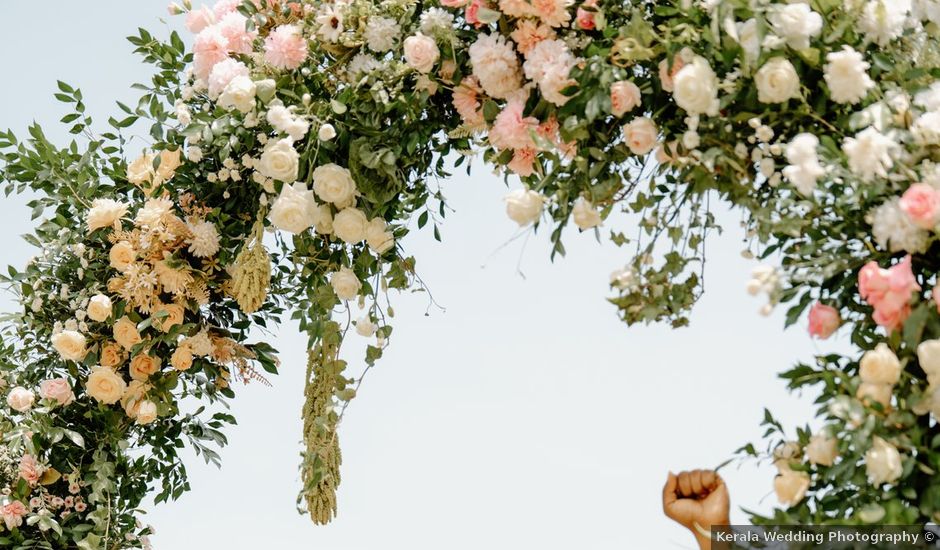 Stalina and Bharath's wedding in Kollam, Kerala