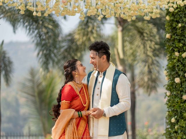 Aditi and Siddhesh's wedding in Pune, Maharashtra 13