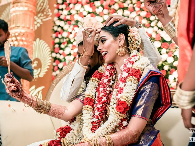 Gayathri and Ajenthen&apos;s wedding in Chennai, Tamil Nadu 62