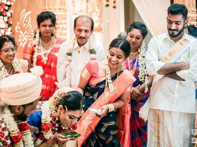 Gayathri and Ajenthen&apos;s wedding in Chennai, Tamil Nadu 65