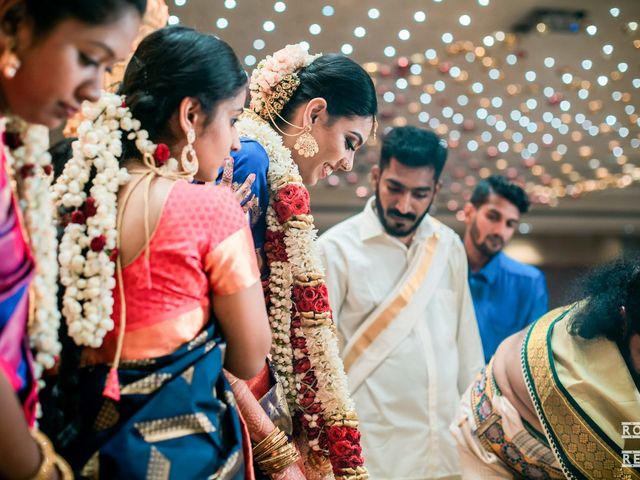 Gayathri and Ajenthen&apos;s wedding in Chennai, Tamil Nadu 66