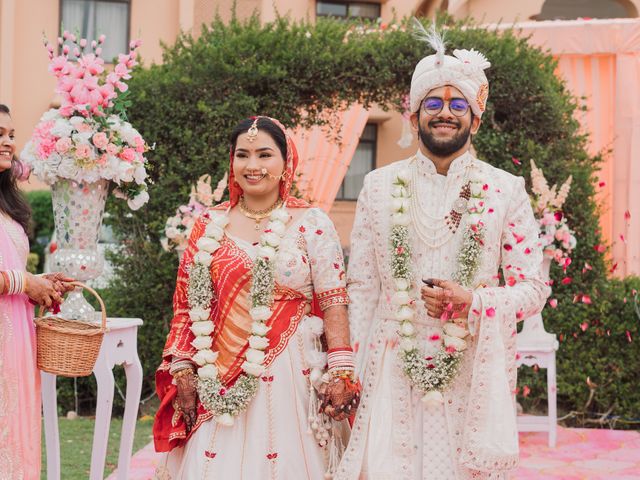 Meghavi and Mayank's wedding in Mancherial, Telangana 1