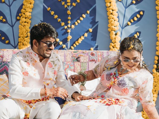 Meghavi and Mayank's wedding in Mancherial, Telangana 42