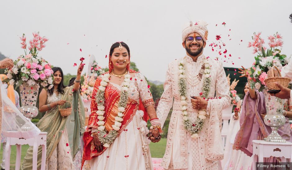 Meghavi and Mayank's wedding in Mancherial, Telangana