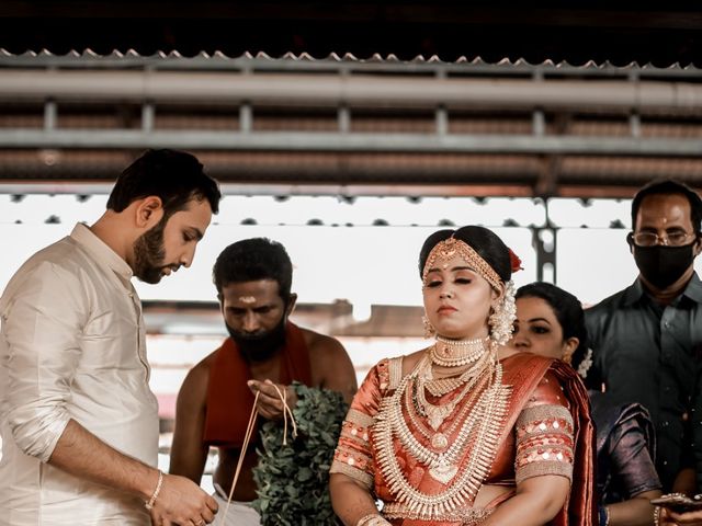 Sruthi and Arjun&apos;s wedding in Kottayam, Kerala 16