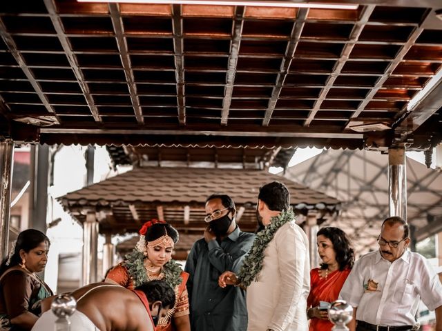 Sruthi and Arjun&apos;s wedding in Kottayam, Kerala 19