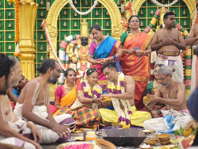 Uthra and Sreeram's wedding in Chennai, Tamil Nadu 42