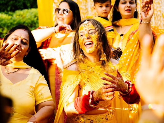 Kritika and Aakash's wedding in Gurgaon, Delhi NCR 20