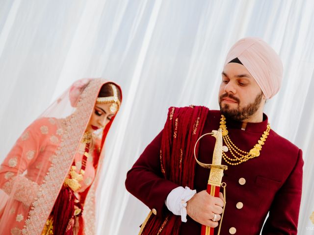 Diksha and Manmeet&apos;s wedding in Karnal, Haryana 74
