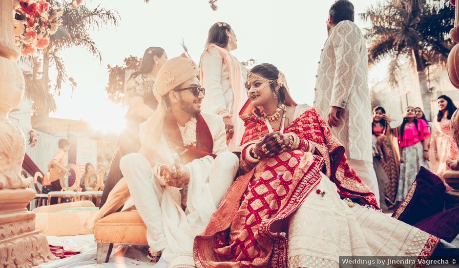 Ayushi and Shripal's wedding in Bhilwara, Rajasthan