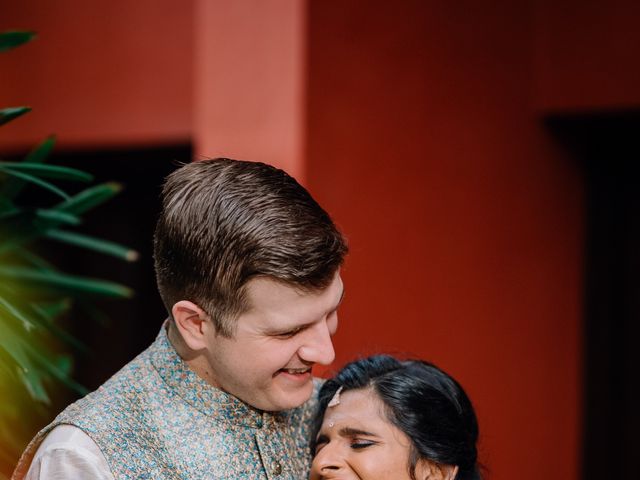 Krithika and Tyler&apos;s wedding in Bangalore, Karnataka 56