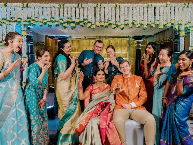 Krithika and Tyler&apos;s wedding in Bangalore, Karnataka 222