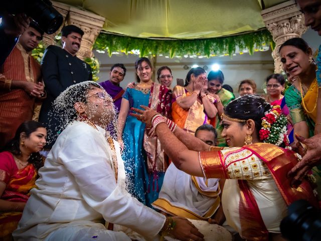 Aditya and Prathyusha&apos;s wedding in Hyderabad, Telangana 61