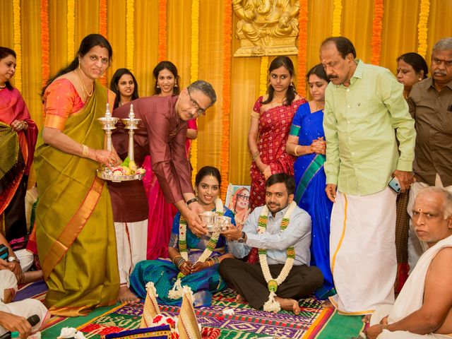 Lakshmi and Akshy&apos;s wedding in Chennai, Tamil Nadu 30
