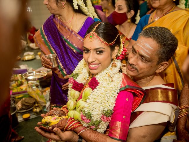 Lakshmi and Akshy&apos;s wedding in Chennai, Tamil Nadu 80