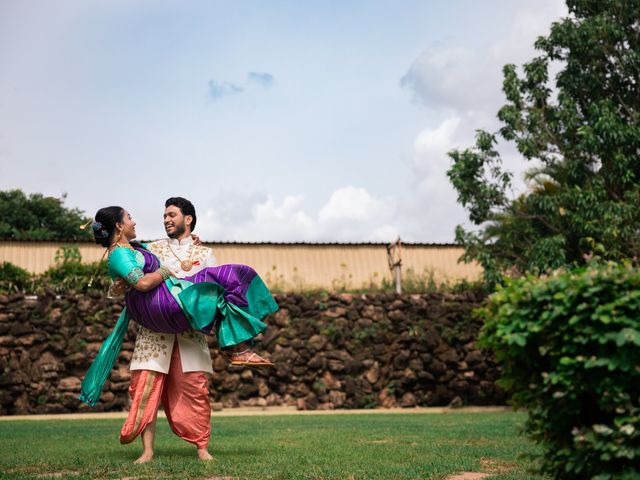 Thretha and Sabareesh&apos;s wedding in Bangalore, Karnataka 19