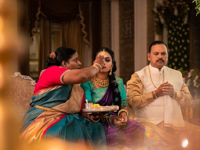 Thretha and Sabareesh&apos;s wedding in Bangalore, Karnataka 21