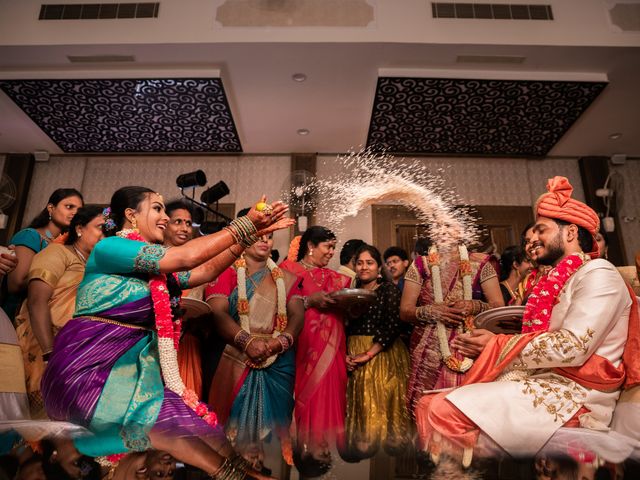 Thretha and Sabareesh&apos;s wedding in Bangalore, Karnataka 23