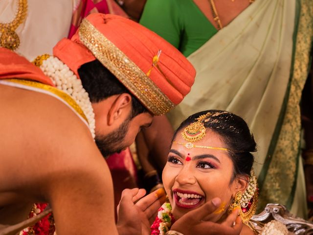 Thretha and Sabareesh&apos;s wedding in Bangalore, Karnataka 33