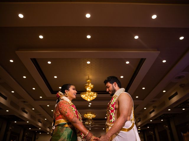 Thretha and Sabareesh&apos;s wedding in Bangalore, Karnataka 35