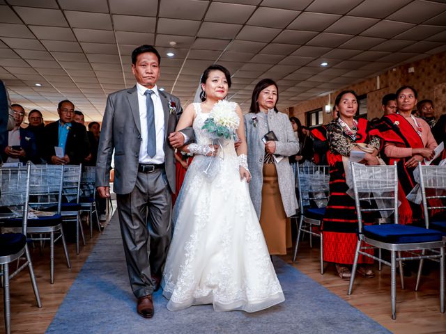 Zai and Paul&apos;s wedding in Kohima, Nagaland 9