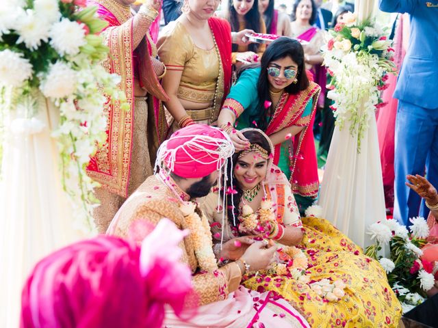 Mansi and Harneet's wedding in South Delhi, Delhi NCR 24