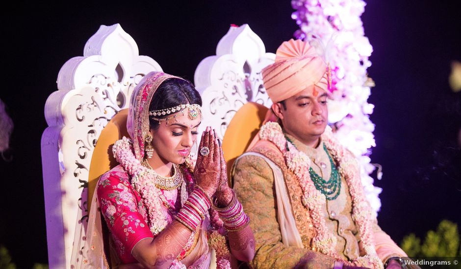 Esha and Manu's wedding in Bangalore, Karnataka