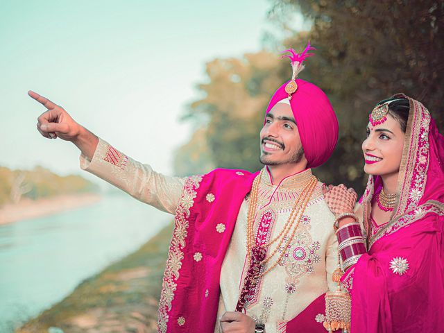 Simran and Sukhraj&apos;s wedding in Mohali, Chandigarh 32