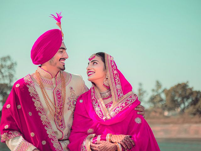 Simran and Sukhraj&apos;s wedding in Mohali, Chandigarh 40