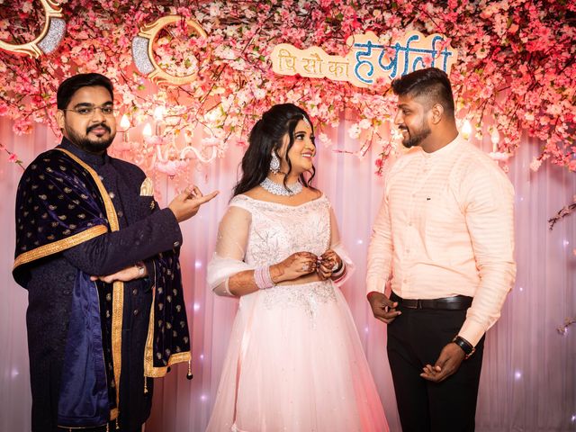 Harshali and Ojas's wedding in Mumbai, Maharashtra 21