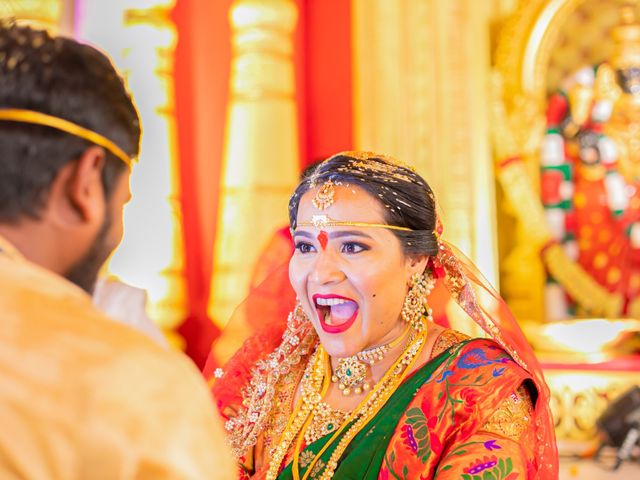 Nireekshana and Srujay&apos;s wedding in Hyderabad, Telangana 45