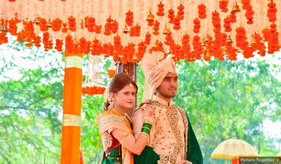 Anuraddha and Gaurav's wedding in Raigad, Maharashtra