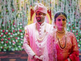 The wedding of Prashant and + Pallavi