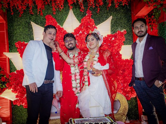 Dr. Amrita Bhattacharyya and Prokarso Chattopadhyay's wedding in Kolkata, West Bengal 84