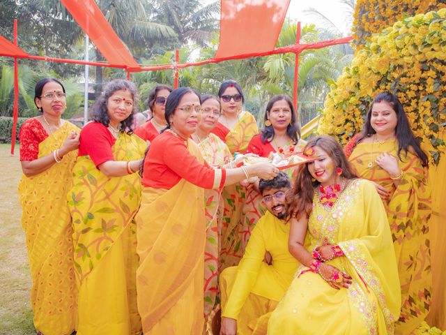 Dr. Amrita Bhattacharyya and Prokarso Chattopadhyay's wedding in Kolkata, West Bengal 120